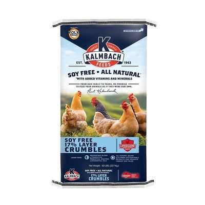 Kalmbach Feeds All Natural Soy-Free 17% Protein Layer Crumbles Poultry Feed, 50-lb bag