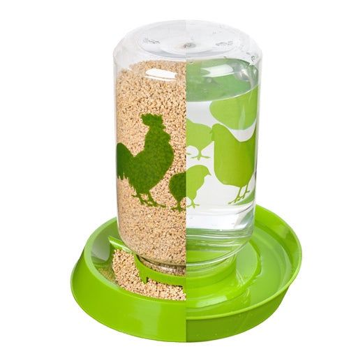 Lixit Chicken Feeder &amp; Waterer 128-oz.