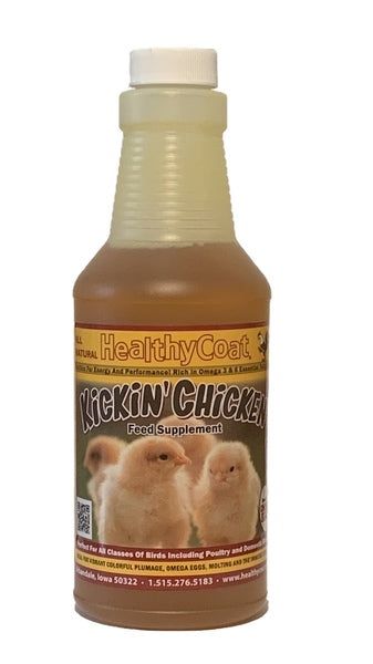 Healthy Coat Kickin' Chicken Feed Supplement, 1 Pint