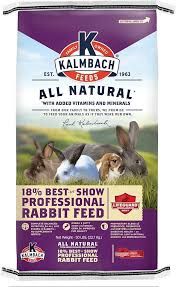 Kalmbach 18% Rabbit Pellets 50lb bags Best Of Show
