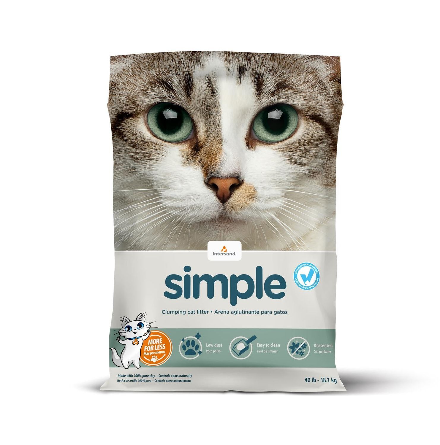 Intersand Simple Cat Litter 40 lb