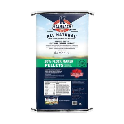 Kalmbach 20% Protein Flock Maker Pellets All Natural