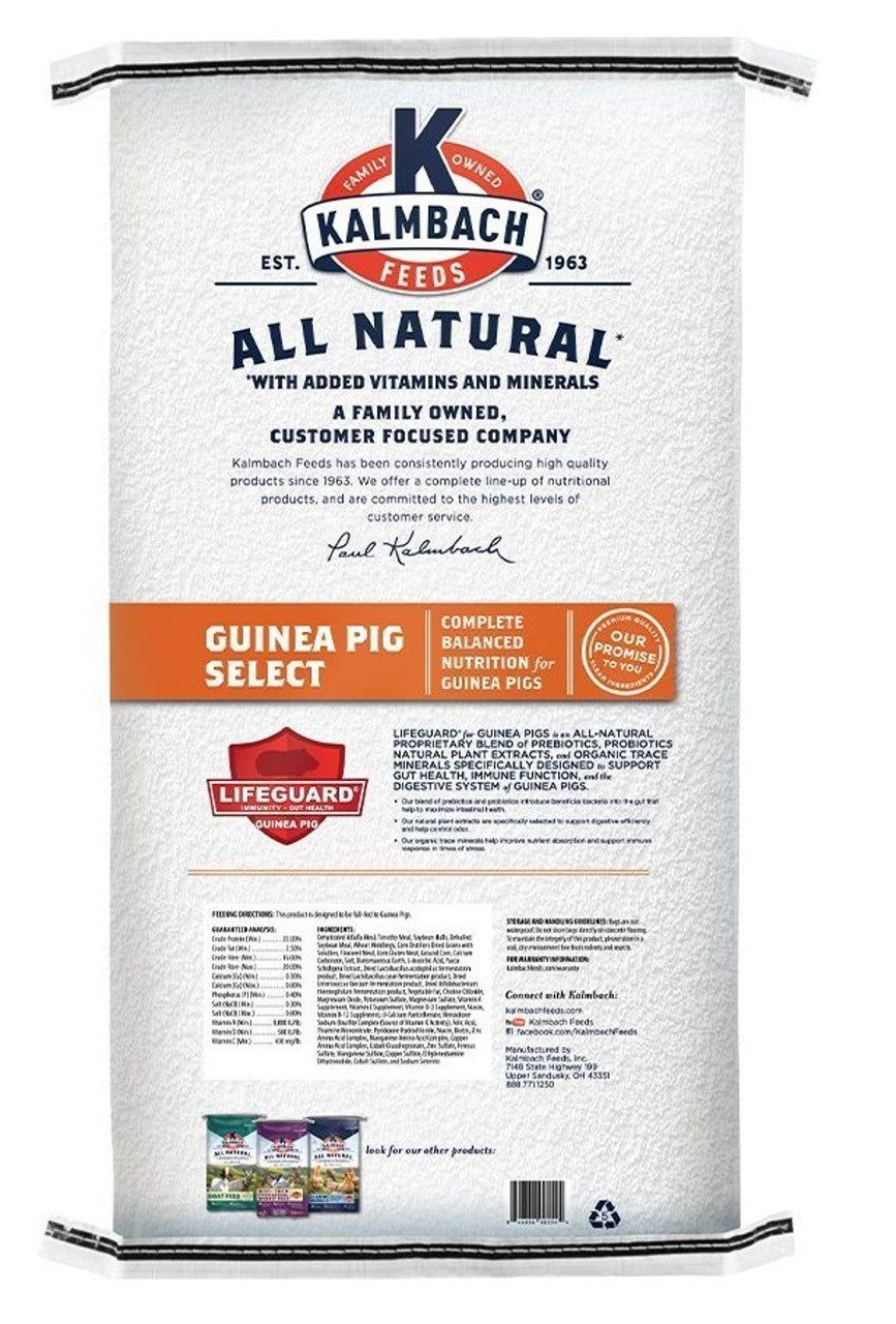 Kalmbach Guinea Pig Pellets 22%, 50lbs