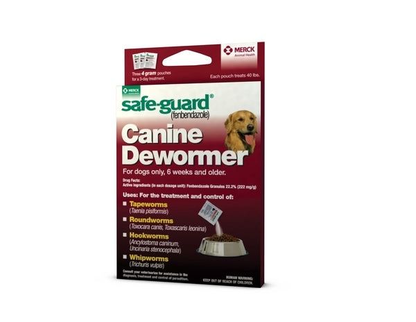 Merck Safeguard Canine Dewormer for Dogs, 40-lb, 3-pk