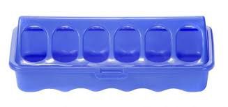 Small Plastic Ground Poultry Feeder, 8-in