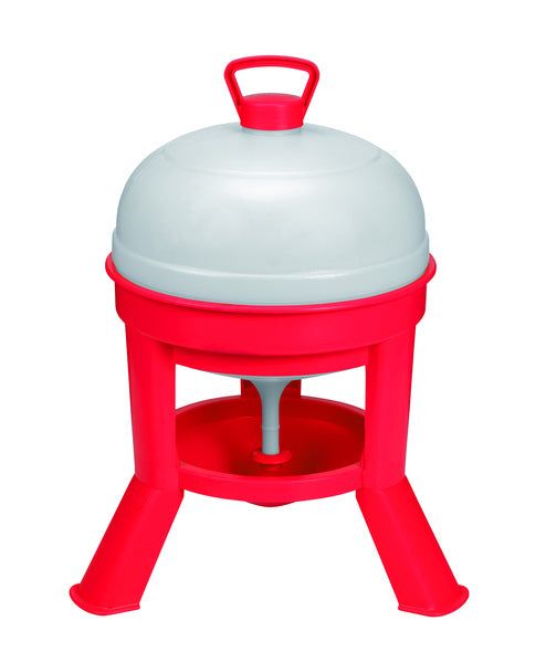 Miller Plastic Dome Poultry Waterer 5 Gallon (Red)