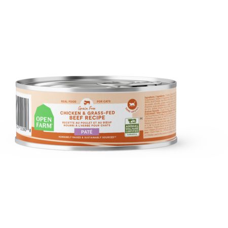 Open Farm Chicken Grass Fed Beef Cat Canned  5.3 oz