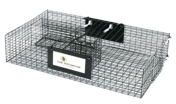 Rugged Ranch 2-Pack Ratinator Indoor or Outdoor Multi-Catch Rat Trap - Humane Live Cage Catcher, Rodent Control for Homes, Barns, Attics, Garages, Sheds, Gardens and Farms