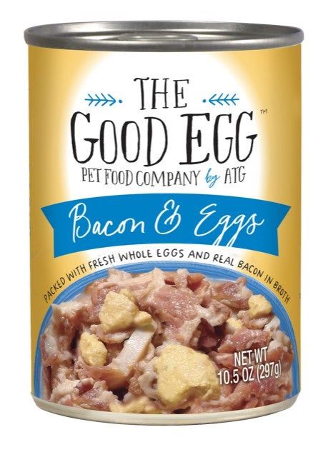 The Good Egg Bacon &amp; Eggs Dog 10.5 oz can, Size: 10.5 oz can
