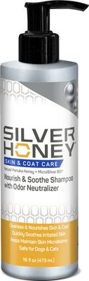 Silver Honey Shampoo Skin &amp; Coat Care Natural Manuka Honey 16 oz