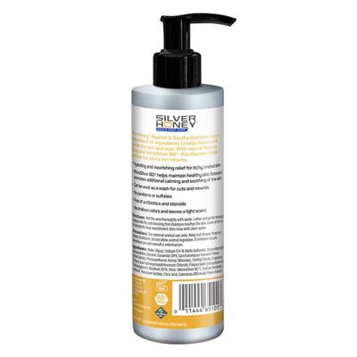 Silver Honey Shampoo Skin &amp; Coat Care Natural Manuka Honey 16 oz