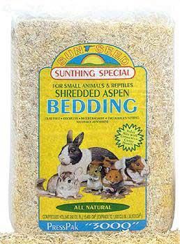 Suns Seed Shredded Aspen Bedding For Small Animals &amp; Reptiles, Size: 2500 cu