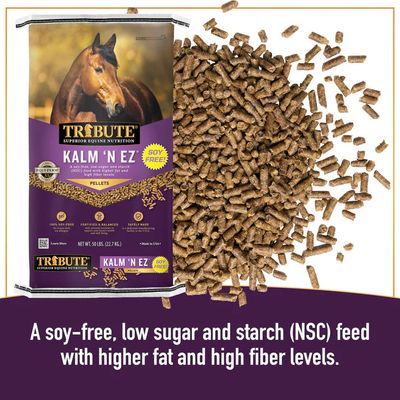 Tribute Kalm 'N EZ® Pellet, Low NSC soy free 50lb bag