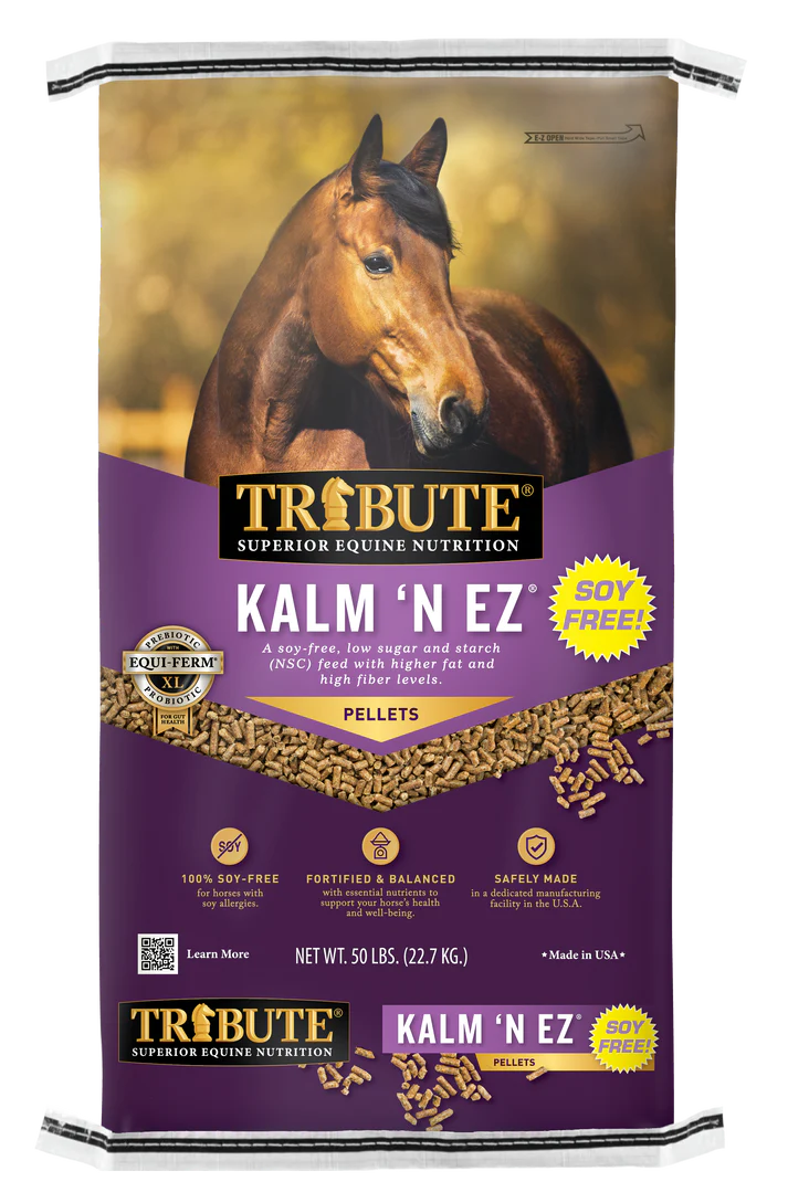 Tribute Kalm 'N EZ® Pellet, Low NSC soy free 50lb bag