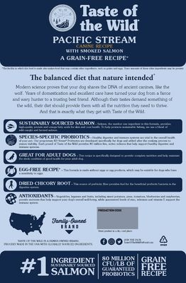 Taste of the Wild Pacific Stream Smoked Salmon Grain-Free Dry Dog Food