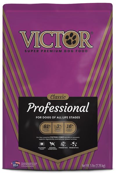 Victor Professional Formula Dry Dog Food, Multi Sizes, Size: 5Lb