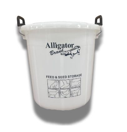 Alligator Feed &amp; Seed Storage Pail with Lid, Size: 13 gallon