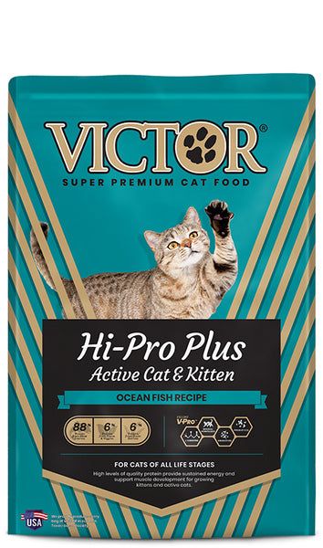 Victor Hi-Pro Plus Active Dry Cat Food, Multiple Sizes Available, Size: 5lb