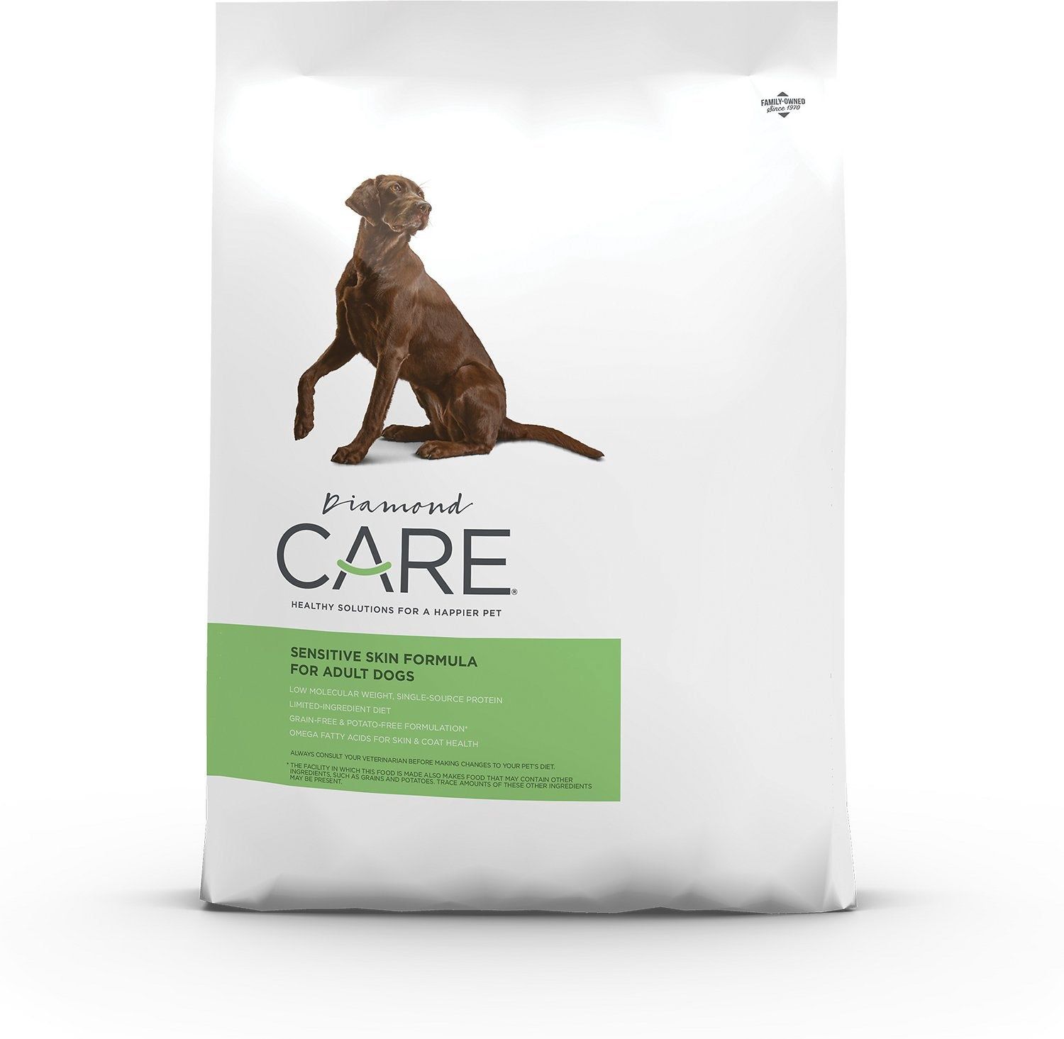 Diamond Care Sensitive Skin Formula Adult Limited Ingredient Grain-Free Dry Dog Food, Size: 8Lb