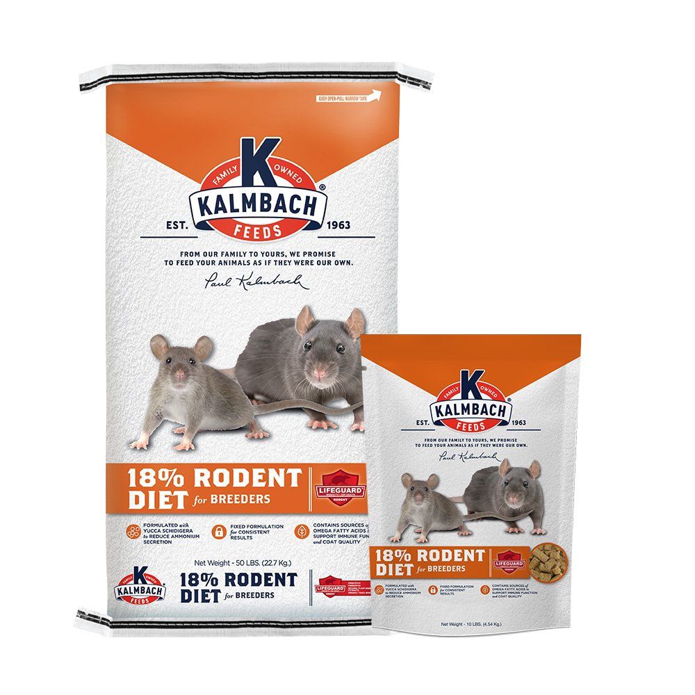 Kalmbach Rodent Diet 18% Multi Options Avail, Size: 10lb