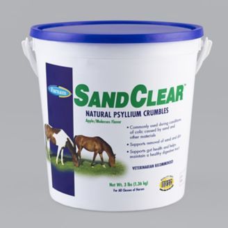 Sand Natural Psyllium Fiber Crumbles Apple/Molasses Flavor Horse Supplement, Size: 3 LB