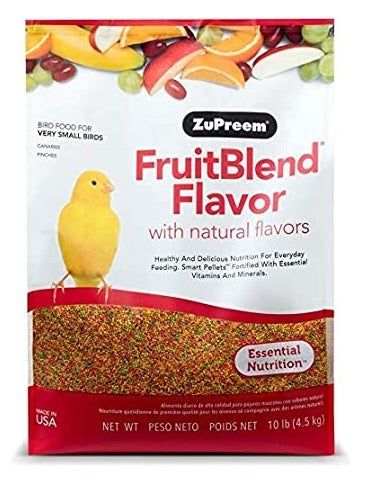 ZuPreem FruitBlend with Natural Fruit Flavors Extra Small Bird Food, Size: 2 lb bag