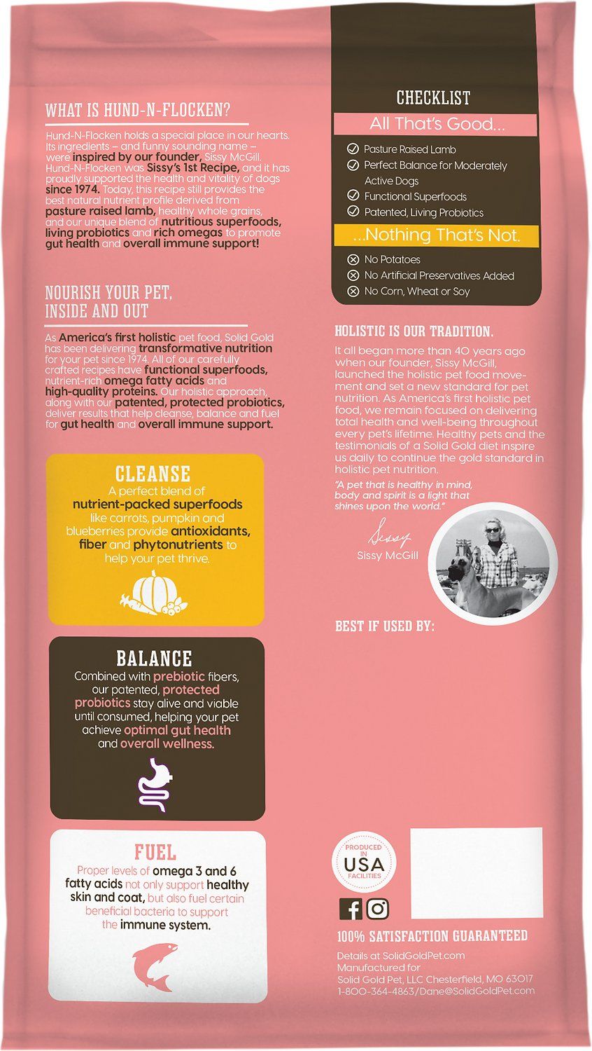 Solid Gold Hund-N-Flocken Lamb, Brown Rice, &amp; Barley Recipe