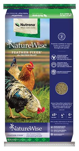 Nutrena NatureWise Feather Fixer Chicken Feed 40lb, Size: 10 lb