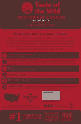Taste of the Wild Southwest Canyon Wild Boar Grain Free Dog Food