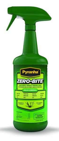 Pyranha Zero-Bite Natural Insect Repellent, various sizes, Size: 32oz