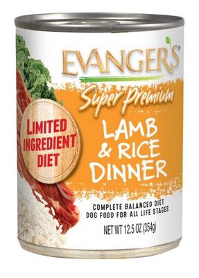 Evanger's Lamb &amp; Rice Super Premium Lamb &amp; Rice Dog Food
