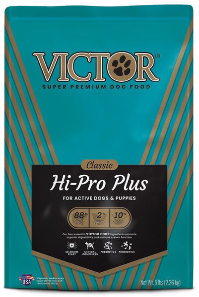 VICTOR Hi-Pro Plus 30/20 Active Sporting High Protein Gluten-Free Dry Dog Food, multi size, Size: 5lb