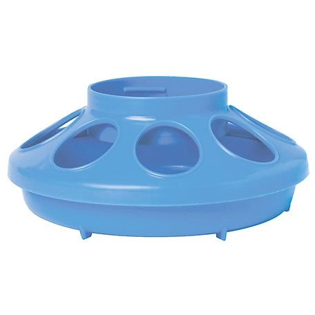 Little Giant 1 Quart Poultry Feeder Base Chicken Chick Feeder (Base Only), Size: Blue