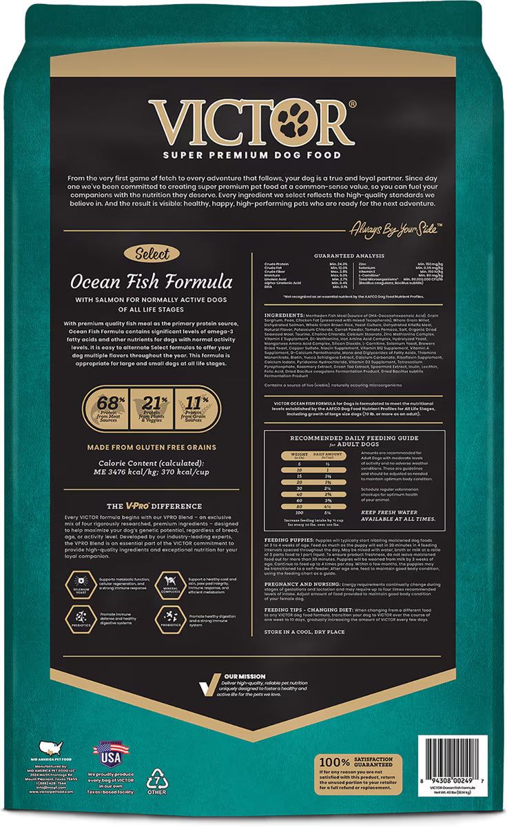 Victor Ocean Fish Formula with Alaskan Salmon Gluten-Free Dry Dog Food