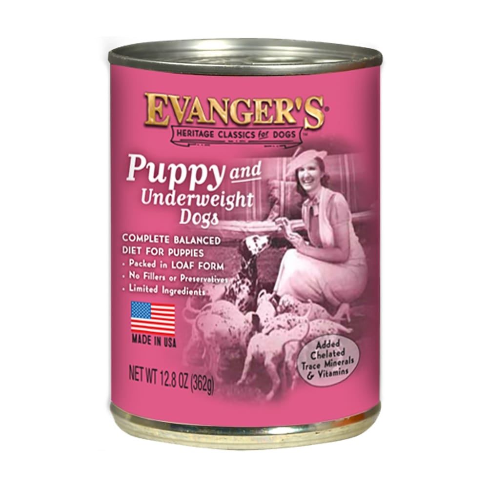 Evanger's Heritage Classics Puppy Wet Dog Food Can, 12.5-oz, Case Price: 27.93, Single Can: 2.45