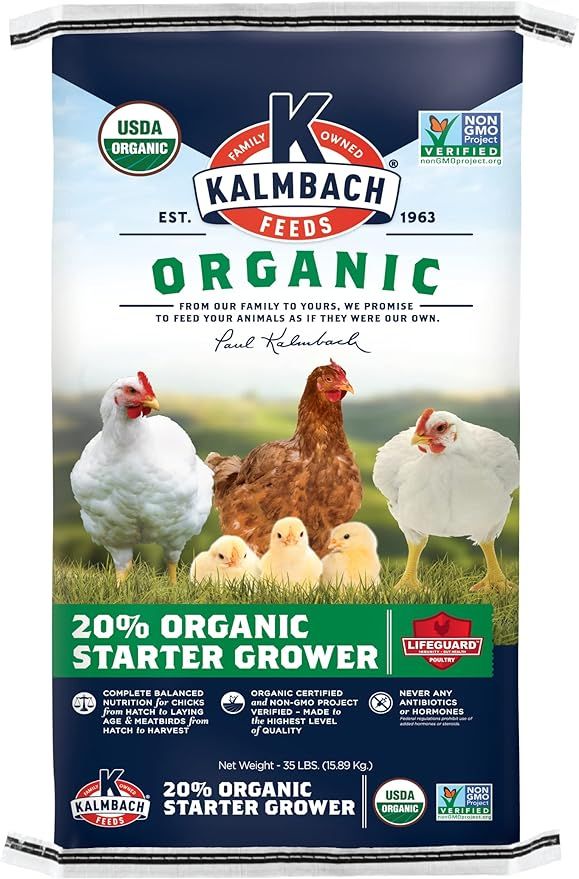Kalmbach 20% Organic Starter Grower 35 lb bag, Size: 35 lb bag