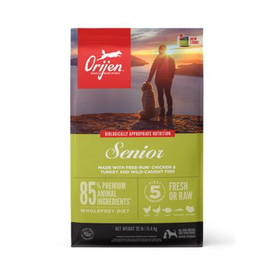 ORIJEN Senior Grain Free Turkey, Free-Run Chicken &amp; Wild-Caught Fish