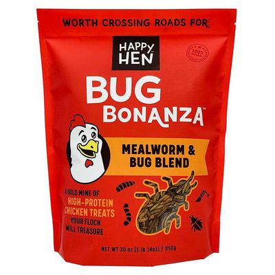 Happy Hen Treats Bug Bonanza Mealworm &amp; Bug Mix Chicken Treats