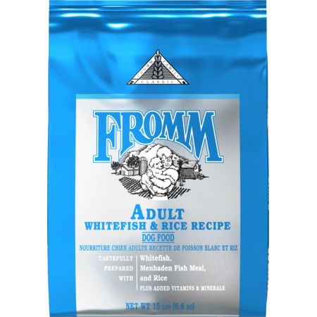 Fromm Whitefish &amp; Rice Classic Adult Dog Kibble, Size: 5 lb bag