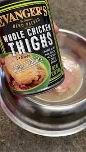 Evanger's Hand Packed Whole Chicken Thighs Wet Dog Food Can