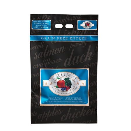 Fromm Four-Star Surf &amp; Turf Dry Dog Food Grain Free, Size: 4 lb bag