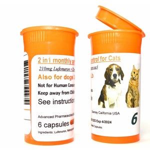Month Oral Cat Flea Capsules 6 month Supply