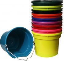 20 qt Flat Back Bucket Multi Color Made in USA
