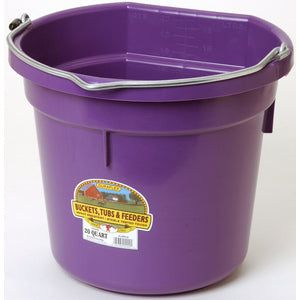 20 qt Flat Back Bucket Multi Color Made in USA
