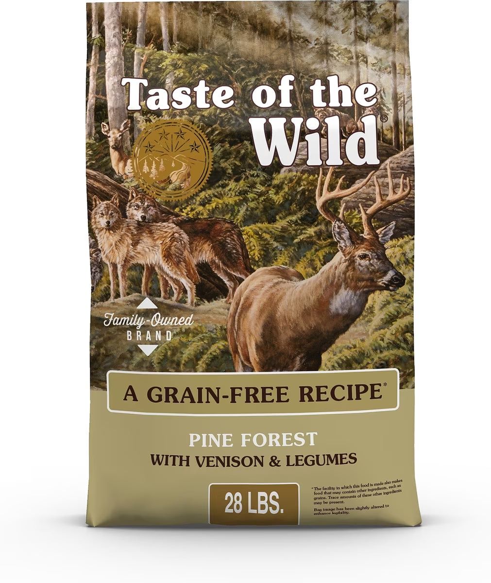 Taste of the Wild Pine Forest Grain Free Venison Dog, Size: 5 lb bag