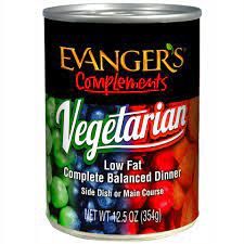 Evanger's Super Premium Low Fat Vegetarian Dinner for Dogs &amp; Cats, Size: 12.5 oz can