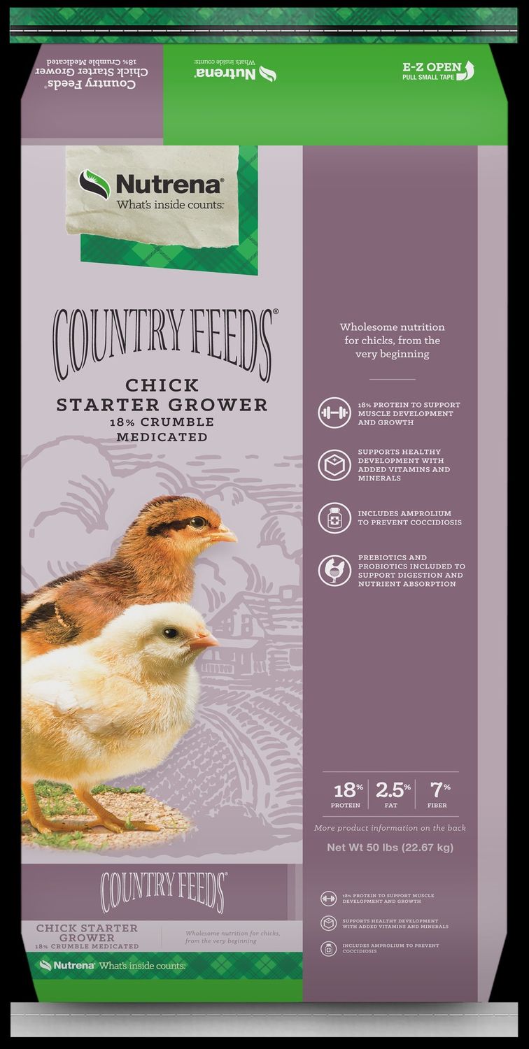 CF Chicken Starter/Grower 18% Crumbles with Corid, Size: 10 lb