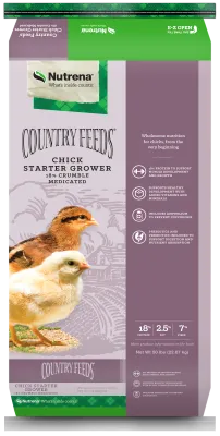 CF Chicken Starter/Grower 18% Crumbles with Corid
