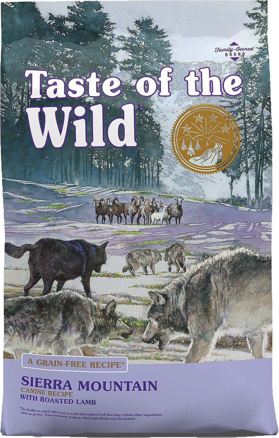 Taste of the Wild Sierra Mountain Grain-Free Dry Dog Food, Size: 5Lb