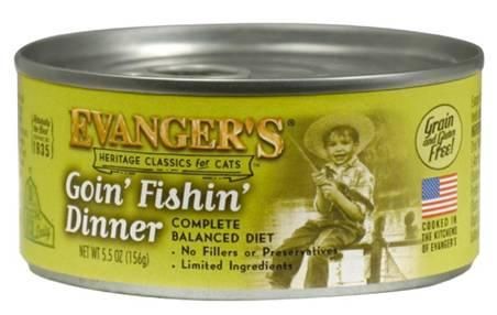 Evanger's Heritage Classics Goin' Fishin' Dinner Wet Cat Food Can, Size: 5.5 oz